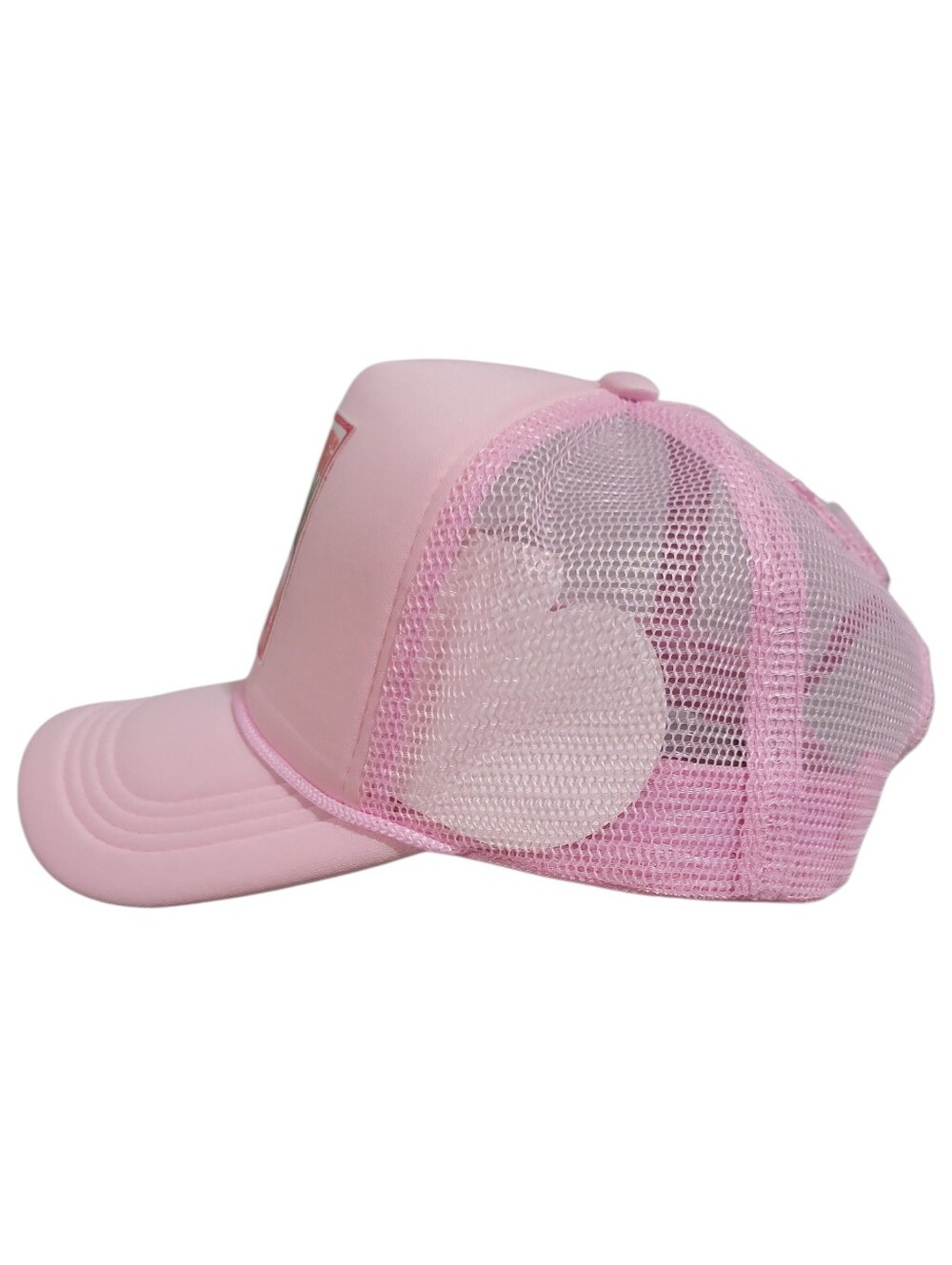 Living The Dream Embroidered Patch Pink Foam Adjustable Trucker Hat New One Size - Picture 4 of 8